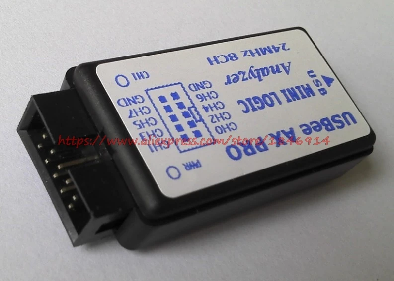 

USBEE AX PRO Logic analyzer, 24M sampling. Mini version