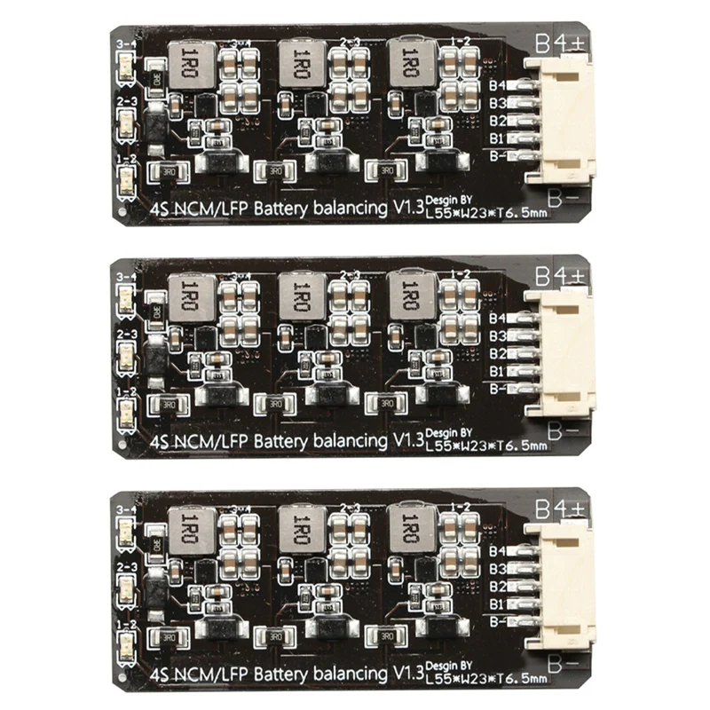 

3X 4S Li-Ion Lipo Lifepo4 LFP Battery Active Equalizer Balancer BMS 1.2A Balance Energy Transfer Board