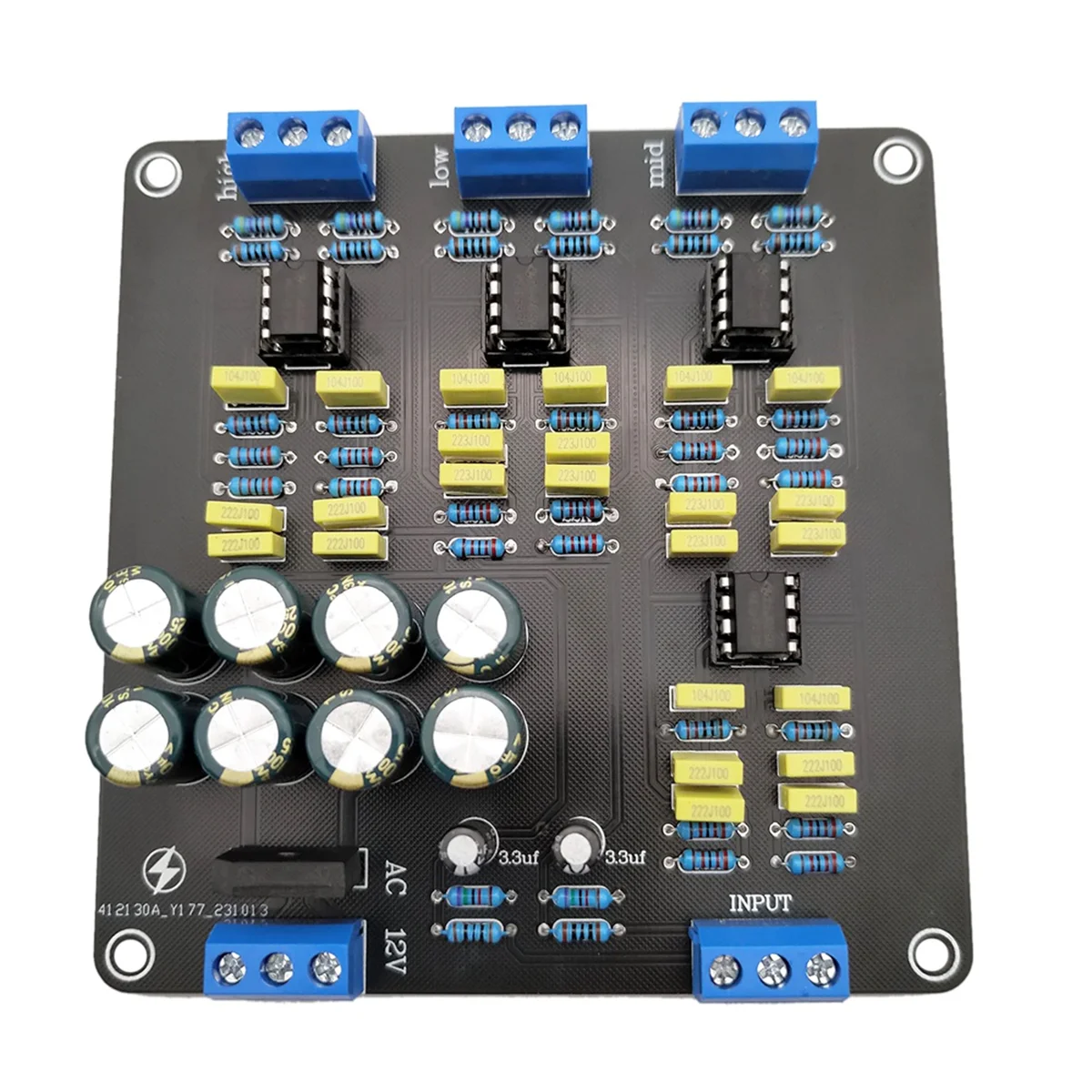 Y22A NE5532 Speaker Crossover Filter Dual-Channel 2.0 Stereo High/Mid/Bass 3-Way DIY Speaker Amplifier Divider