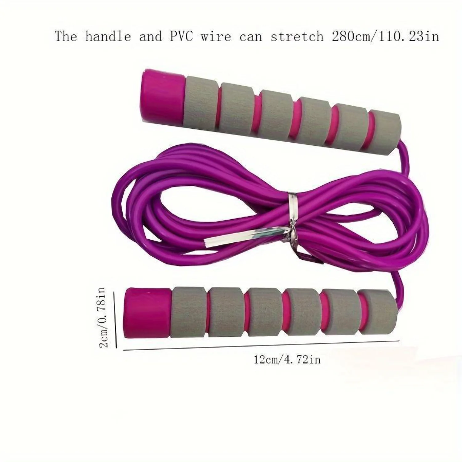 Adjustable Speed Jump Rope Non-Slip Foam Handles Fitness Training Sports Skipping, Durable ABS/PVC, Ages 14+, 1Pc Cnc dust brush