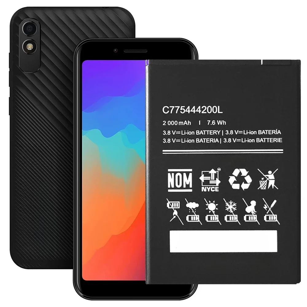 3.7V 2000mAh C775444200L For C5L Max C0170ww BLU C5L Max Battery