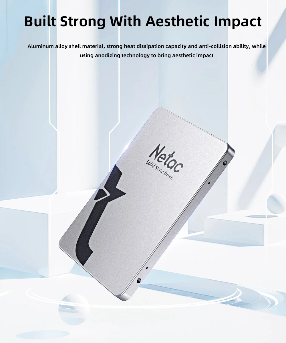 Netac SSD 1TB 2TB SATA 2,5 Zoll HDD SSD 128GB 256GB 512GB SSD-Laufwerk Festkörperlaufwerk für Desktop – Detail 6