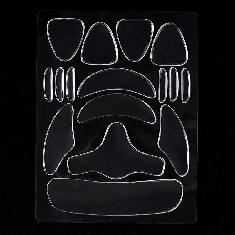 18 Pz/set Riutilizzabili In Silicone Anti Rughe Toppe E Stemmi Viso Fronte Collo Occhio Anti-rughe Adesivo Pad Viso Lifting Maschera Cura Della PelleTool