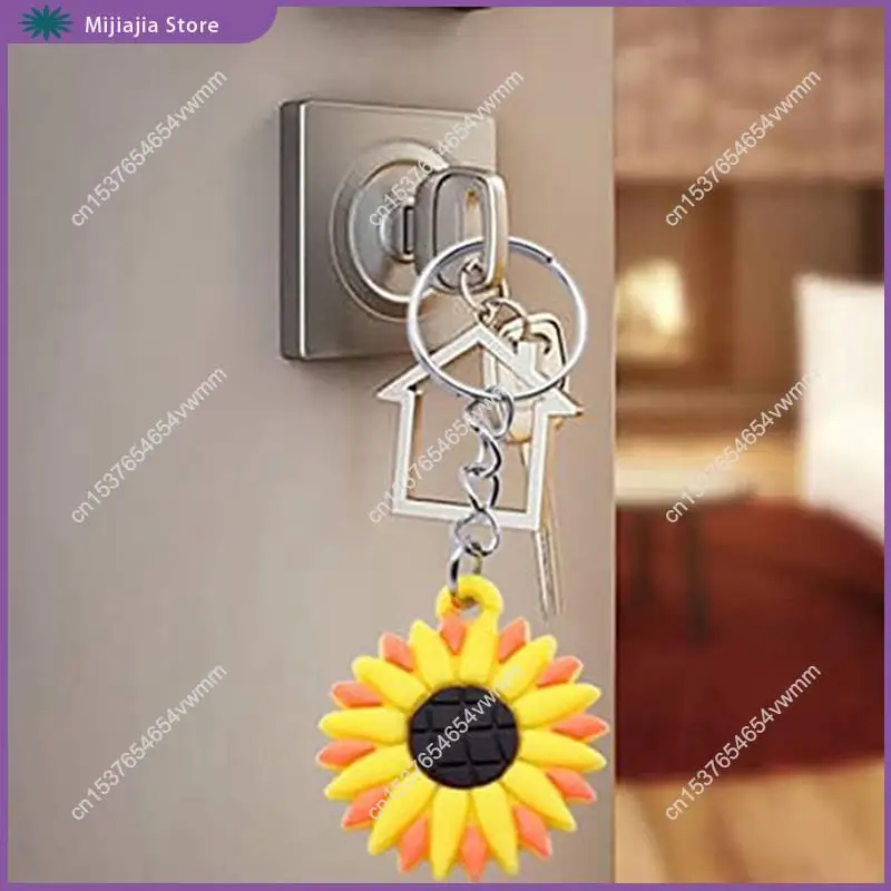 30 قطعة من سلاسل المفاتيح ذات موضوع عباد الشمس لأعياد الميلاد وحفلات الزفاف وحفلات استقبال المولود الجديد ومبيعات هدايا العودة