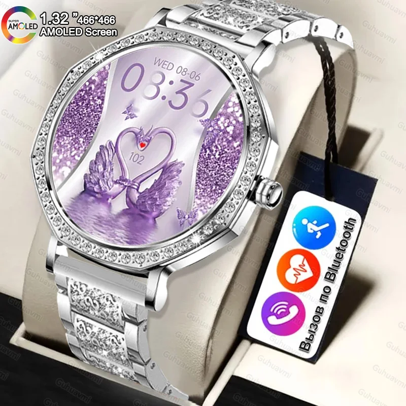 

2026 NEW 8MM Ultra-thin body Women Smart Watch 1.43"AMOLED HD Screen Fitness Bracelet Custom Watch Face 100+ Sport Smart Watches