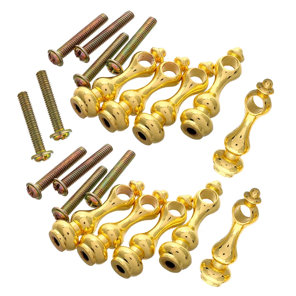 10Pcs Zinc Alloy Railing Post Cap Spindle Connector for Glass Cabinet Furniture Wine Rack Serving Cart Modern Minimalist