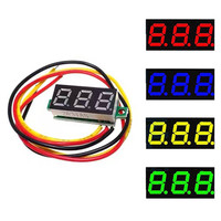 0.28 Inch Red Blue Digital LED Mini Display Module DC2.5V-30V DC0-100V Voltmeter Voltage Tester Panel Meter Gauge Motorcycle Car