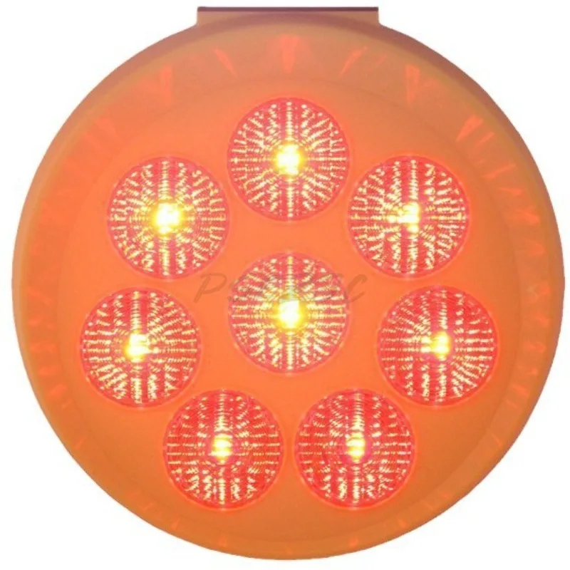 Sunflower Warning Light Night High Brightness Circular LED Roadblock Road Safety 8 Lights Solar Flashing