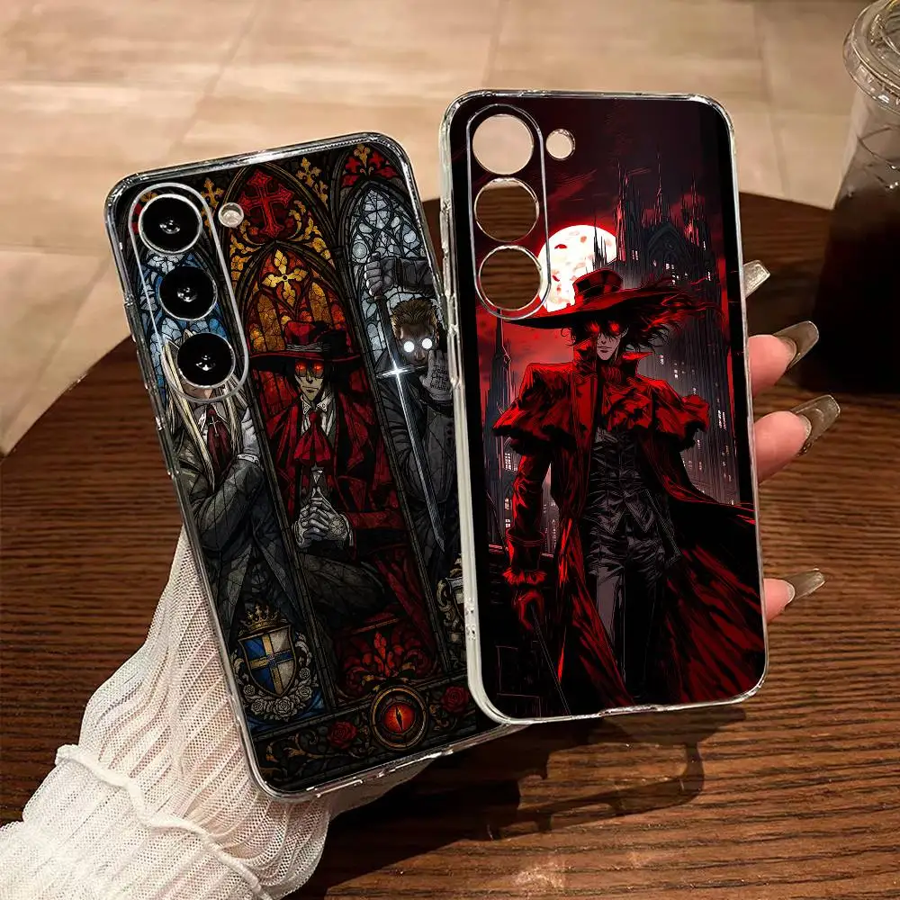 Anime H-Hellsing Ultimate  Clear Soft Silicone Phone Case for Samsung Galaxy A71 A70 A52 A51 A40 A30