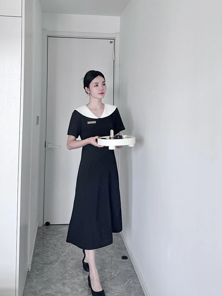 Medical Beauty Salon Hotel Manicure Embroidery Workwear Front Desk Consultant Beautician Dress Women Beauty Salon Uniform