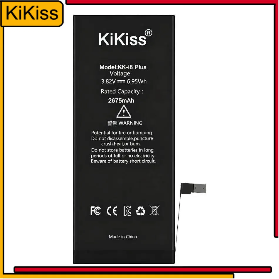 

Mobile Phone Battery For Apple Iphone 8 Plus 2675Mah Long-Lasting Performance