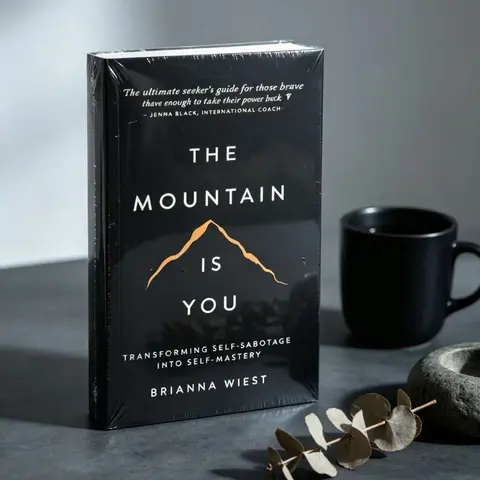 The Mountain Is You Brianna Wiest Book, Self Mastery Psychology Book, Self Help & Personal Development Reading