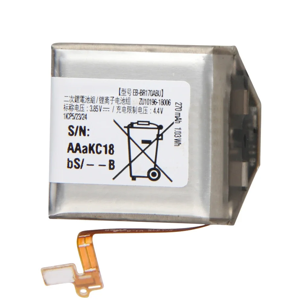 แบตเตอรี่พรีเมี่ยมสำหรับซัมซุงเกียร์ S4 SM-R800 SM-R810 SM-R805 SM-R815 EB-BR800ABU EB-BR170ABU EB-BR810ABU แบตเตอรี่แบบชาร์จไฟได้