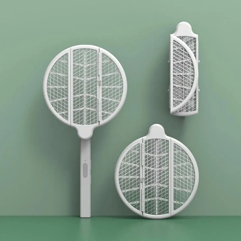 

Foldable electric mosquito swatter fly swatter 360 ° catcher USB rechargeable mosquito swatter foldable for outdoor camping