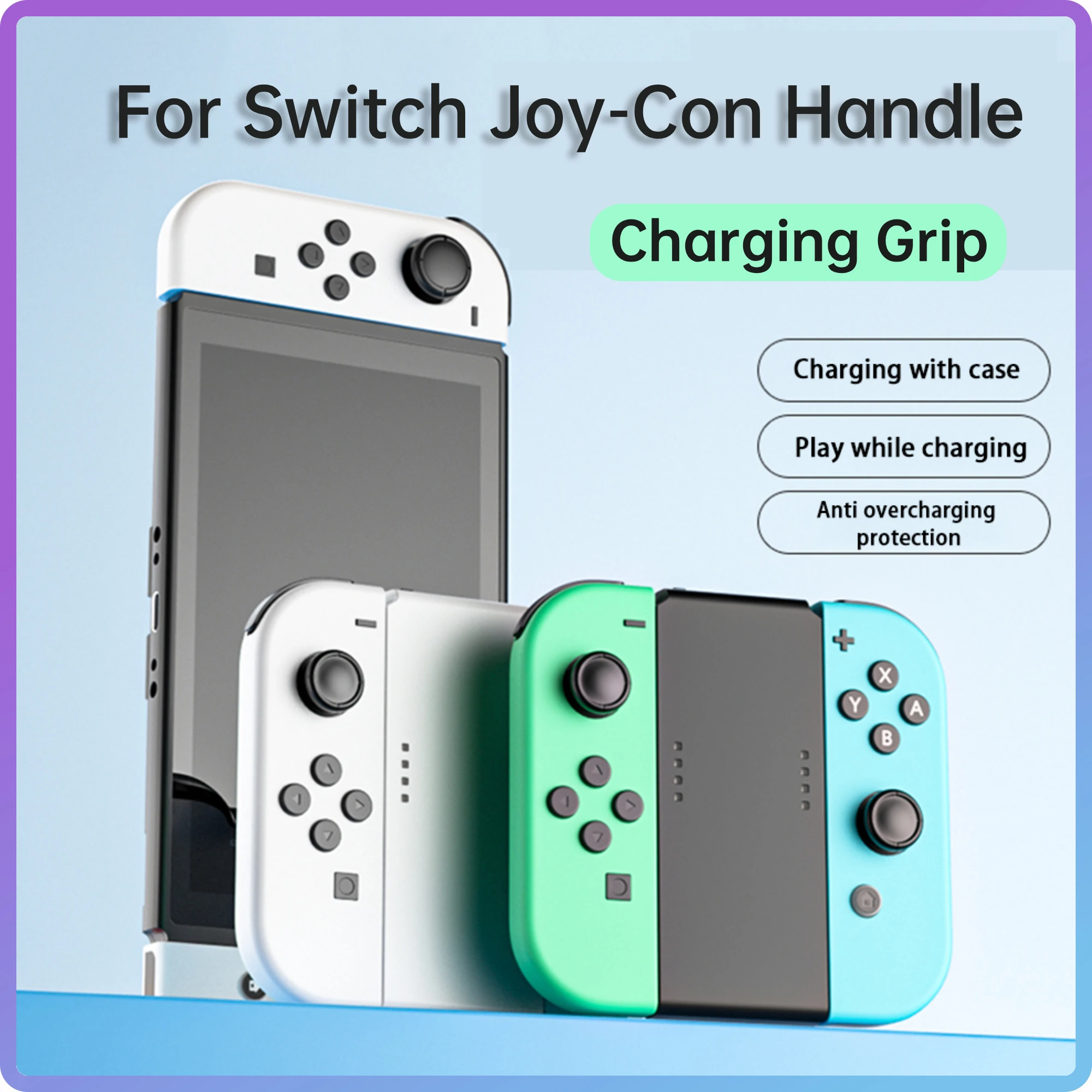 

For Switch Joycon Charger Grip Stand with LED Charging Indicator Tpye-C Charging Station for Nintendo Switch Gaming Accessories