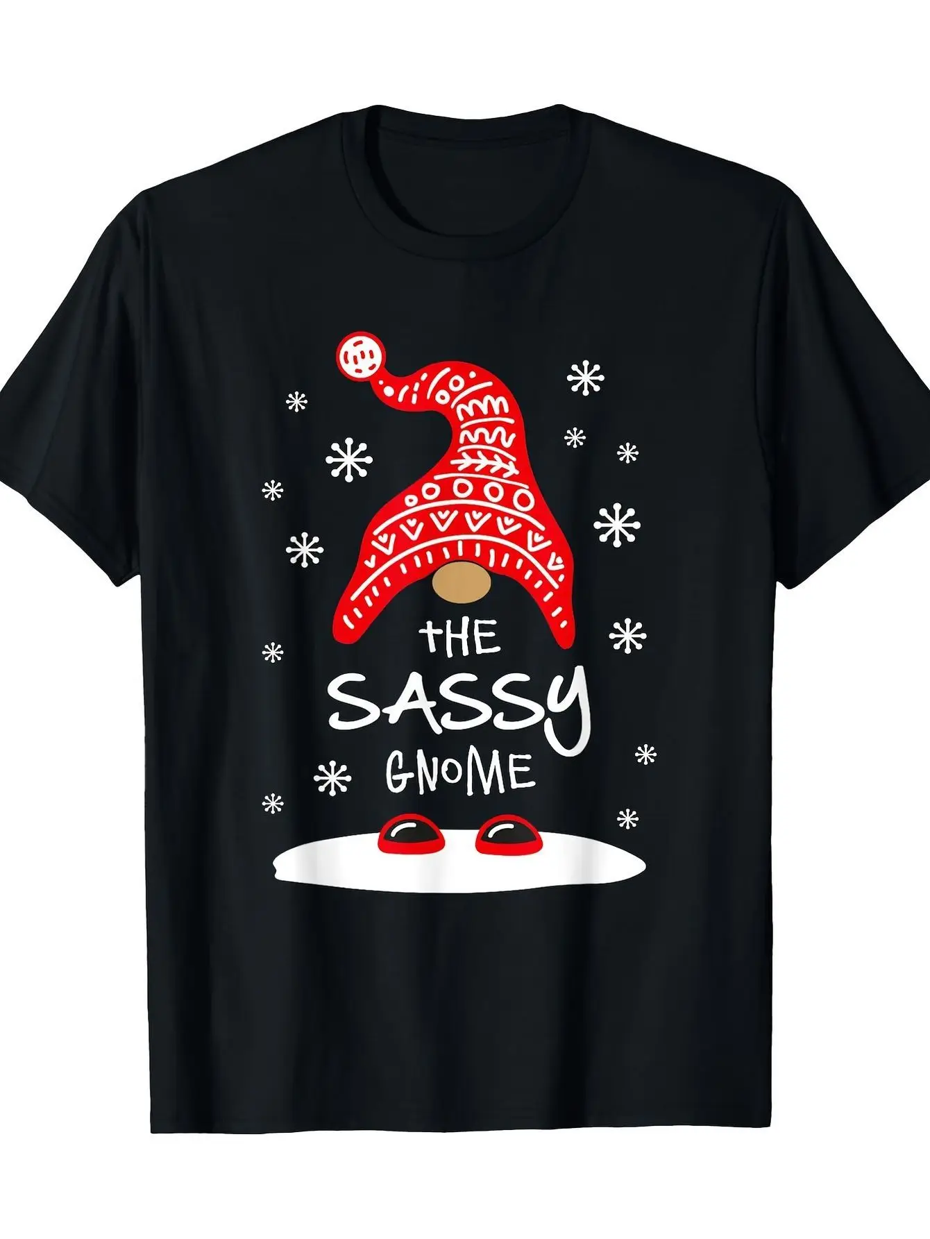 

Playful Gnome Matching Family Christmas Pajama Outfit T-Shirt Cotton Anime Clothes Mens Oversized T Shirt Graphic T Shirts Top