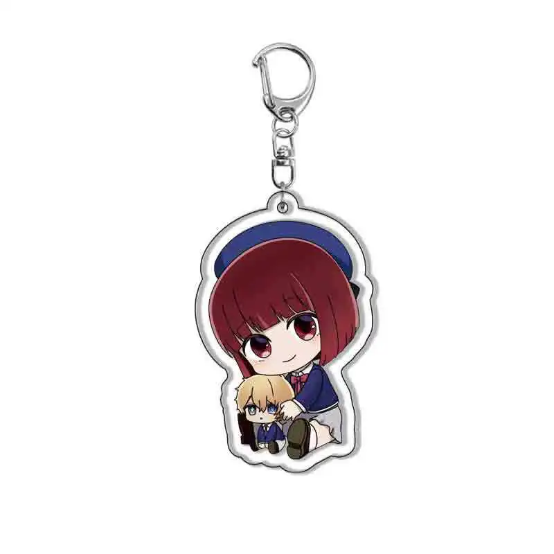 New Anime Oshi No Ko Keychain Ai Hoshino Q Version Bag Pendant Cosplay Accessories Ruby Hoshino Kana Arima Acrylic Key Chain