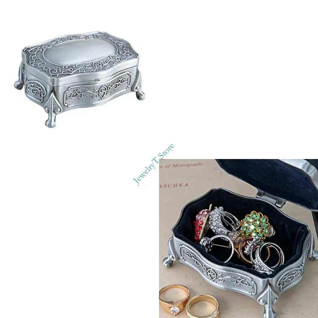 

LX9D Ретро органайзеры для ювелирных изделий из сплава, настольное украшение, держатель для обручальных колец