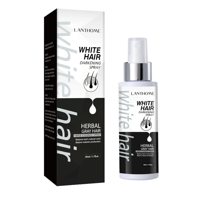 Y1UF White Hair Darkening 50ml Effects Hair Color Restoration Easy to Use