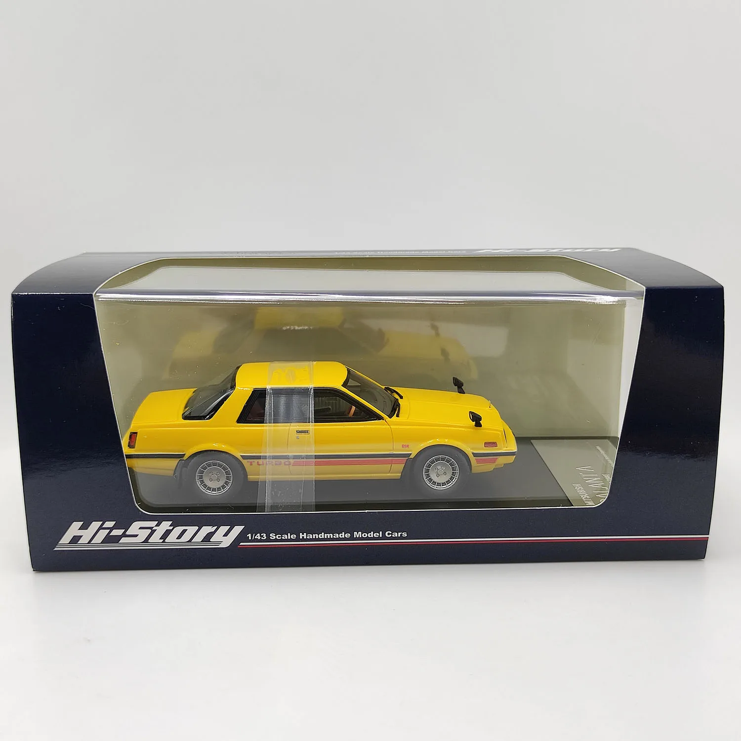 Hi-Story 1:43 Skala Mitsubishi Elegance 2000 GSR TURBO 1980 Model Samochodu z Żywicy