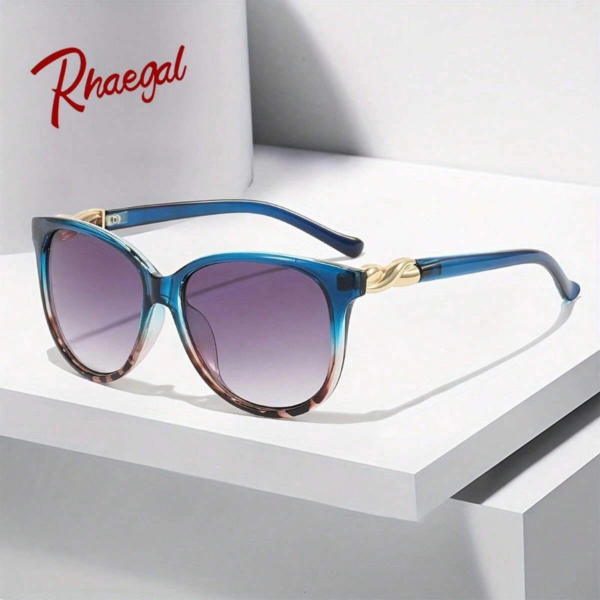 Rhaegal New Stylish Gradient Lenses Sunglasses for Women Men Vintage High Quality UV400 Sun Shade Glasses for Traveling