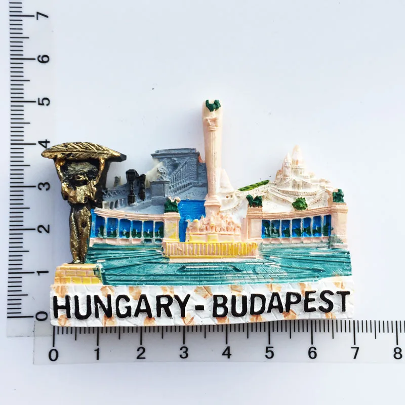 Creative Multicolour Hungary Budapest Resin Fridge 3D Refrigerator Magnet Sticker for Home Decoration and Travel Memories Gifts