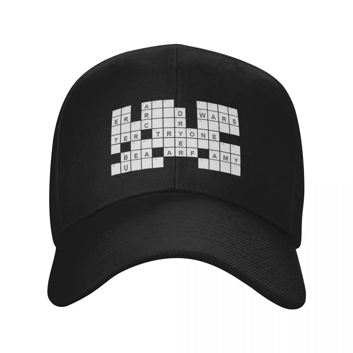 Crossword Style Clue Baseball Cap derby hat foam party Hat Cosplay Hats Woman Men's