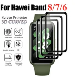 Protector de cristal suave para Huawei Watch Fit 2, película protectora de pantalla para Huawei Bnad 8, 6, 7 Pro, Honor Band 6, correa de cubierta