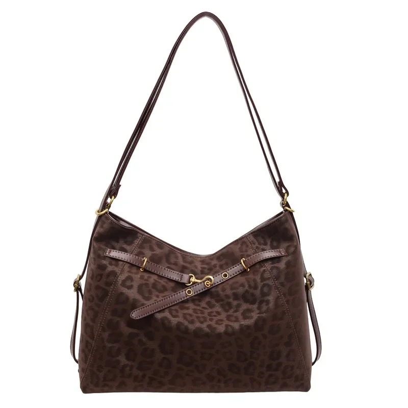 حقيبة ظهر ريترو عصرية لعام 2025 - حقيبة نسائية من البولي يوريثان عالية الجودة، سعة كبيرة للتنقل، نمط كتف/تحت الإبط قابل للتحويل