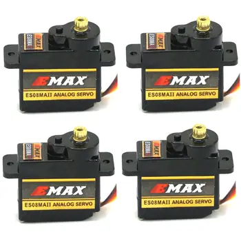 12G Mini Metal Gear EMAX ES08MAII is suitable for RC hobby simulation servo in cars, ships, helicopters and airplanes