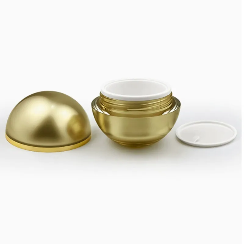 10g 15g 30g frasco de creme para os olhos frasco de creme facial plástico ouro/branco pérola caixa de sombra vazio caixa de creme acrílico recipiente cosmético