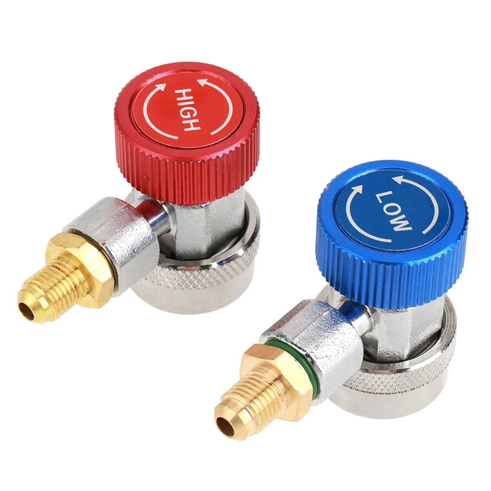R134 A/C Low/High Quick Connector Air Conditioning Coupler Adapter with  High Low Coupler Adapter High Low Coupler Connector
