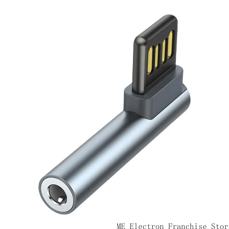T5EA USB -Audios -Adapter USB auf 3,5 mm Audios -Adapter zum Anschließen von Kopfhörerlautsprechern mit Laptops und