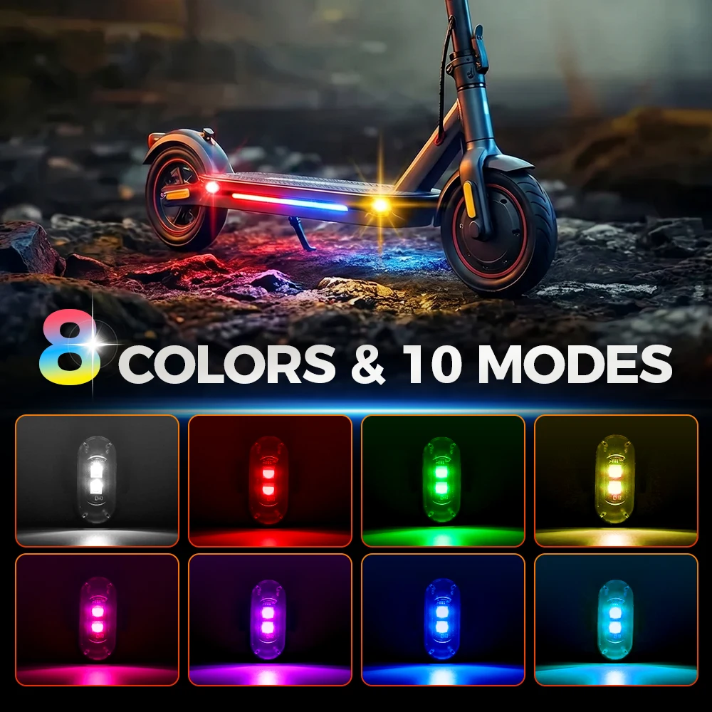LED Strobe Light for INOKIM OX OXO For Kukirin G2 G2PRO G2Max for Zero for Hiboy MAX V2/S2 Scooter Anti-collision Warning Lamp view 3