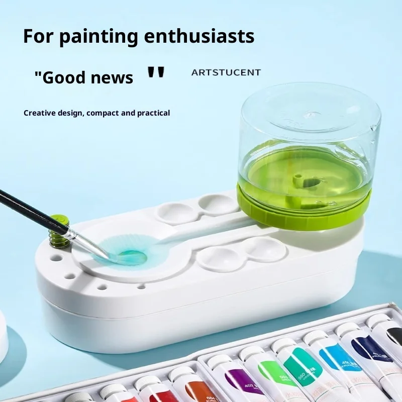 

Pen Washer/Material Plastic/Brush Wash Tool/Used for Color Pigment Pen Washing Bucket/Watercolor Oil Painting Pen Cleaning Tool