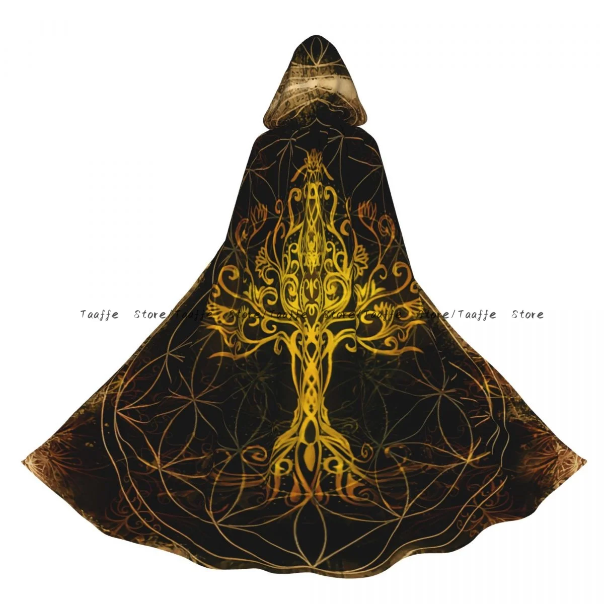 

Символ Древа Жизни, плащ ведьмы, костюм для косплея на Хэллоуин, плащ унисекс для взрослых, накидка в стиле ретро