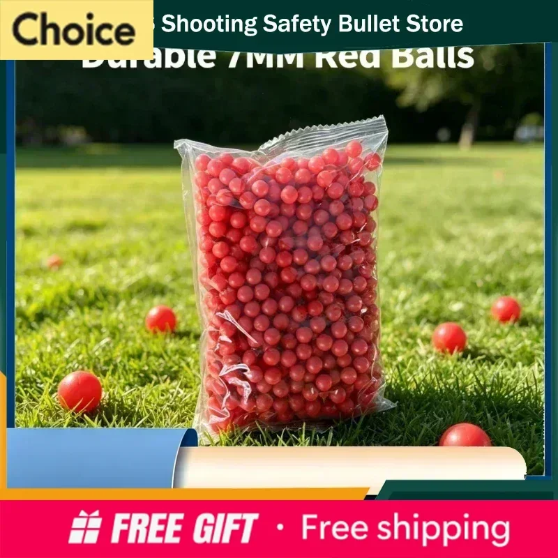 

2026 20297.0mm BB Soft Bulletcool Kids Safe 7MM Red Soft Elastic Balls Lightweight Outdoor Game Toy Fittings 500Pcs/Bag