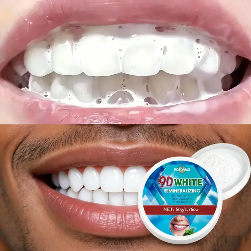 Cooling Mint Tooth Powder: Freshens Breath, Deep Cleans, Offers 3-IN-1 Dental Care.
