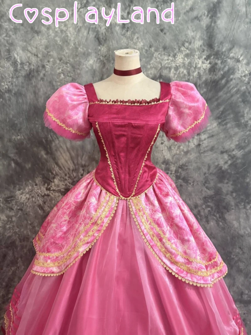 Sister Princess Dress Cosplay Red Women Fashion Dress Costume Custom Made Ball Gown Party Dress Halloween Christmas Suit Fancy