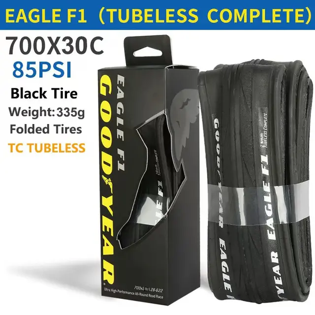 Goodyear Eagle F1 Road Bike Tire Tubeless/Tube Tyre 700x25/28/30