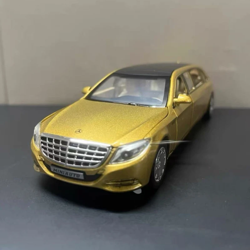 1:32 لعبة سيارة Maybach S650 طبعة ممتدة لعبة معدنية سبيكة سيارة Diecasts ولعبة المركبات نموذج سيارة ضوء الصوت لعب للأطفال