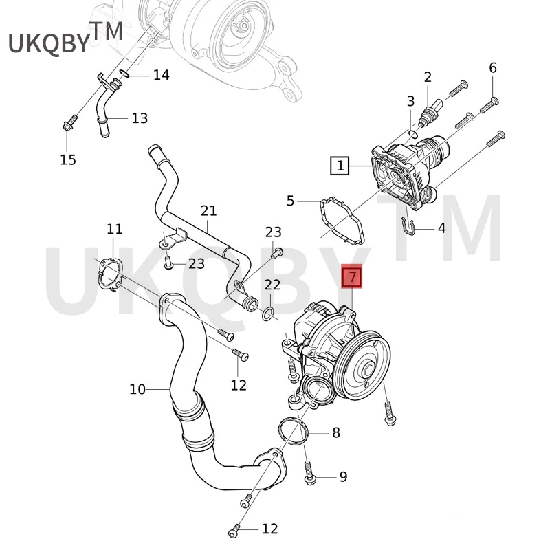 Suitable for Vo lv o XC 60 XC 90 S9 0 Coolant pump water pump Coolant pump water pump