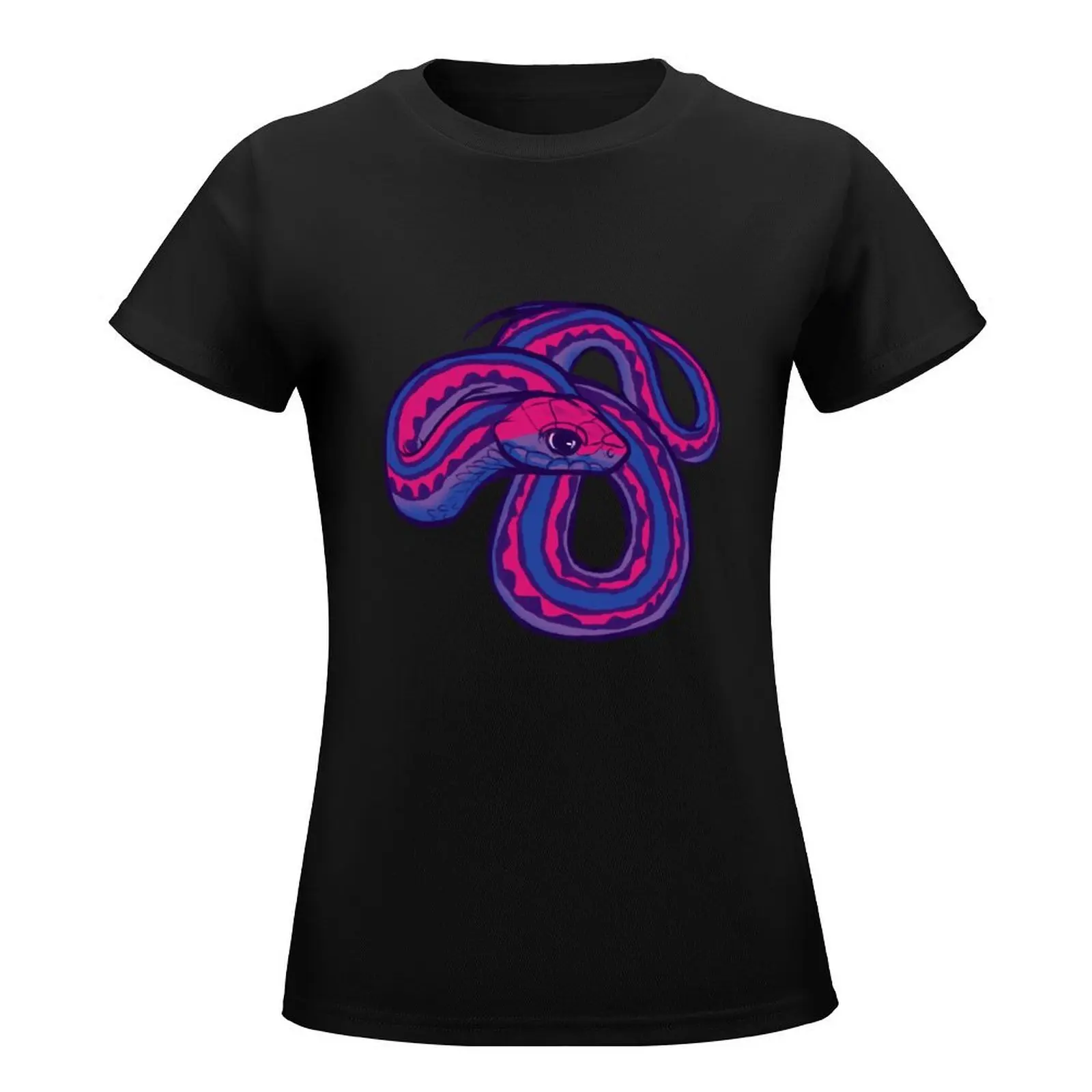 Bisexual Flag Garter Snake T-Shirt funny Aesthetic clothing hippie clothes vintage clothes clothes for woman