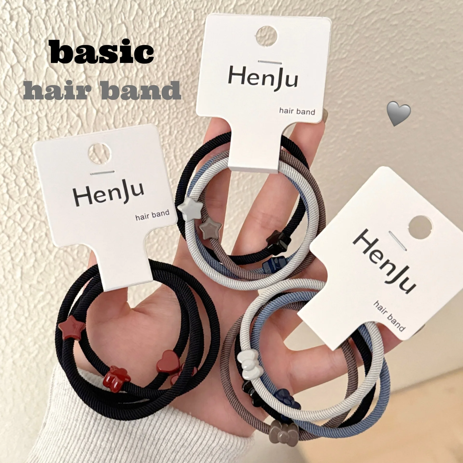 ยางรัดผมแบบยืดหยุ่น สไตล์ใหม่ ไล่เฉดสีเทา เรียบง่าย แฟชั่นสำหรับวัยรุ่นหญิง ยางมัดผม อุปกรณ์เสริมผมอเนกประสงค์