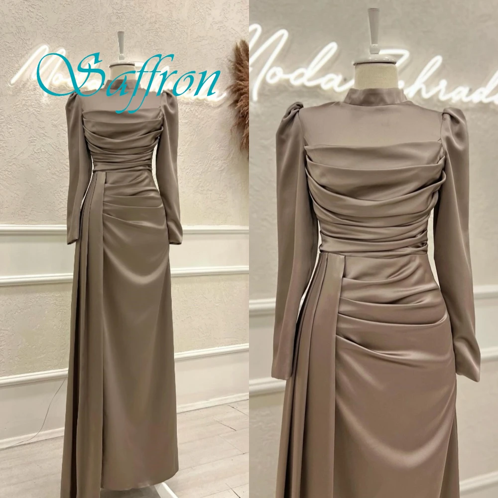 Customized Simple Crew Neck Cap Sleeve Evening Dress High Quality Jersey Long Sleeves Prom Dresses Delicate Homecoming Gowns