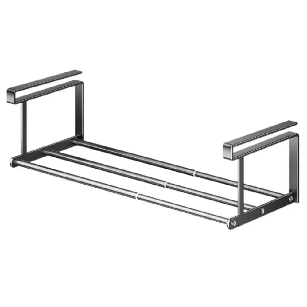 Bookshelf Space Saving Metal Shoe Rack Extendable Adjustable Hanging Storage Rack New Efficient Shoe Organizer Household Use