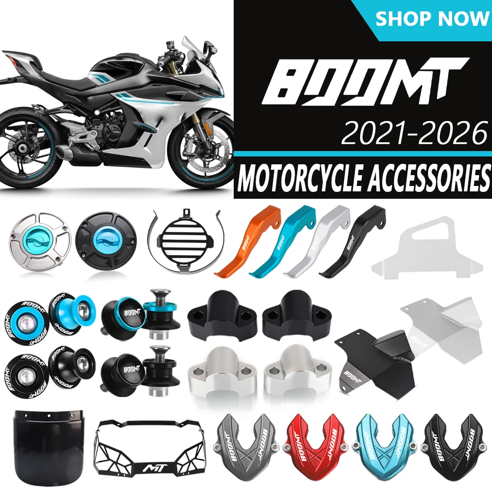 

FOR CFMOTO 800MT 2021-2026 Motorcycle Headlight Guard Cover Two Finger 10% Force Reduction Clutch Lever Swingarm Spools Sliders