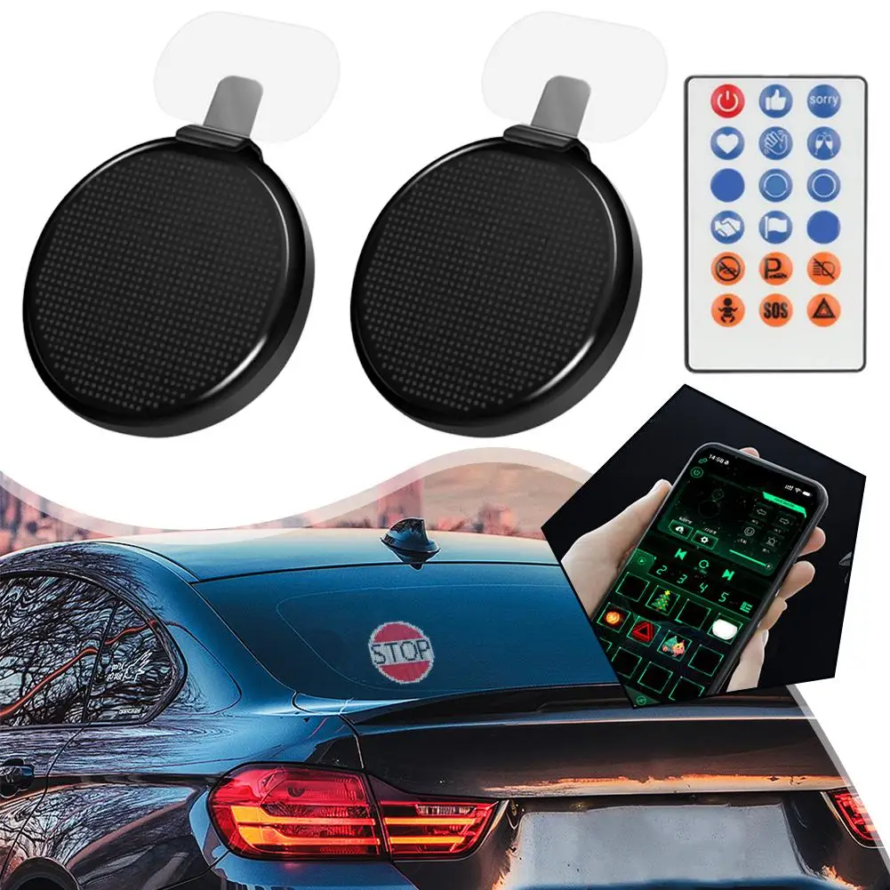 

Car APP Control Rear Windshield Display Pixel Art Display Screen LED Interactive Lamp USB Programmable LED Bluetooth Sign L5E0