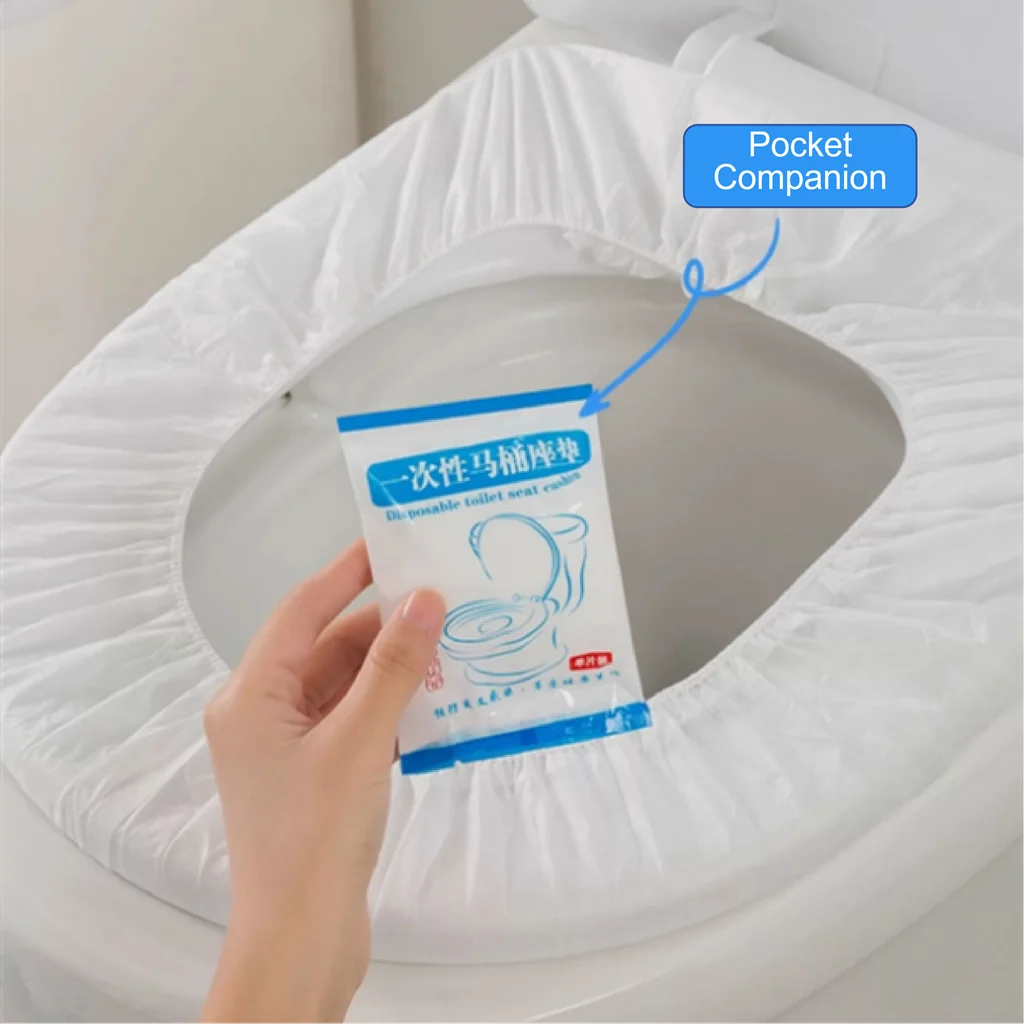 10-50pcs Bathroom Accessories Disposable Toilet Seats Cover Portable Travel Paper Pad Mat Set Seats Bowl Bathrooms Products Home