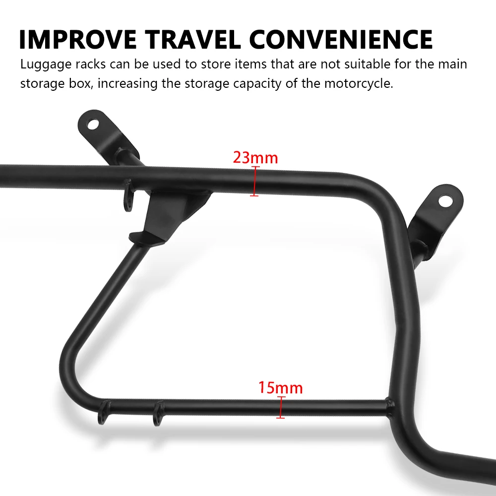 For Kawasaki KLE500 ABS SE KLE 500 2026 Motorcycle Side Cargo Rack Side Luggage Carrier Trunk Mounting Hoop Support Accessories